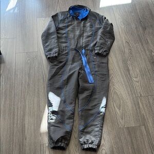 Jordan Gray and Blue jumpsuit